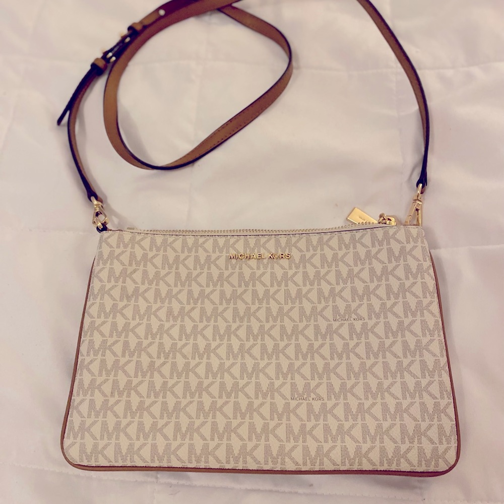 Michael Kors Signature Jet Set Double Pouch Crossbody